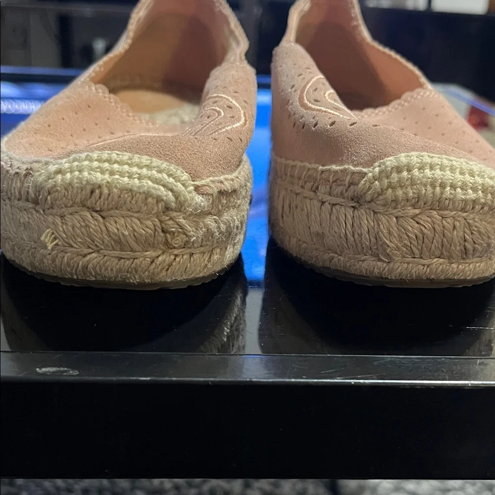 Women's Espadrille Slip-On Flats - Blush Pink - size 8